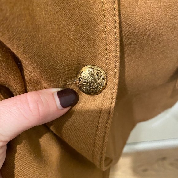 J Crew Schoolboy Camel Wool Double Gold Button Blazer - Picture 7 of 9